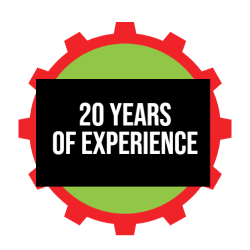Badge with text